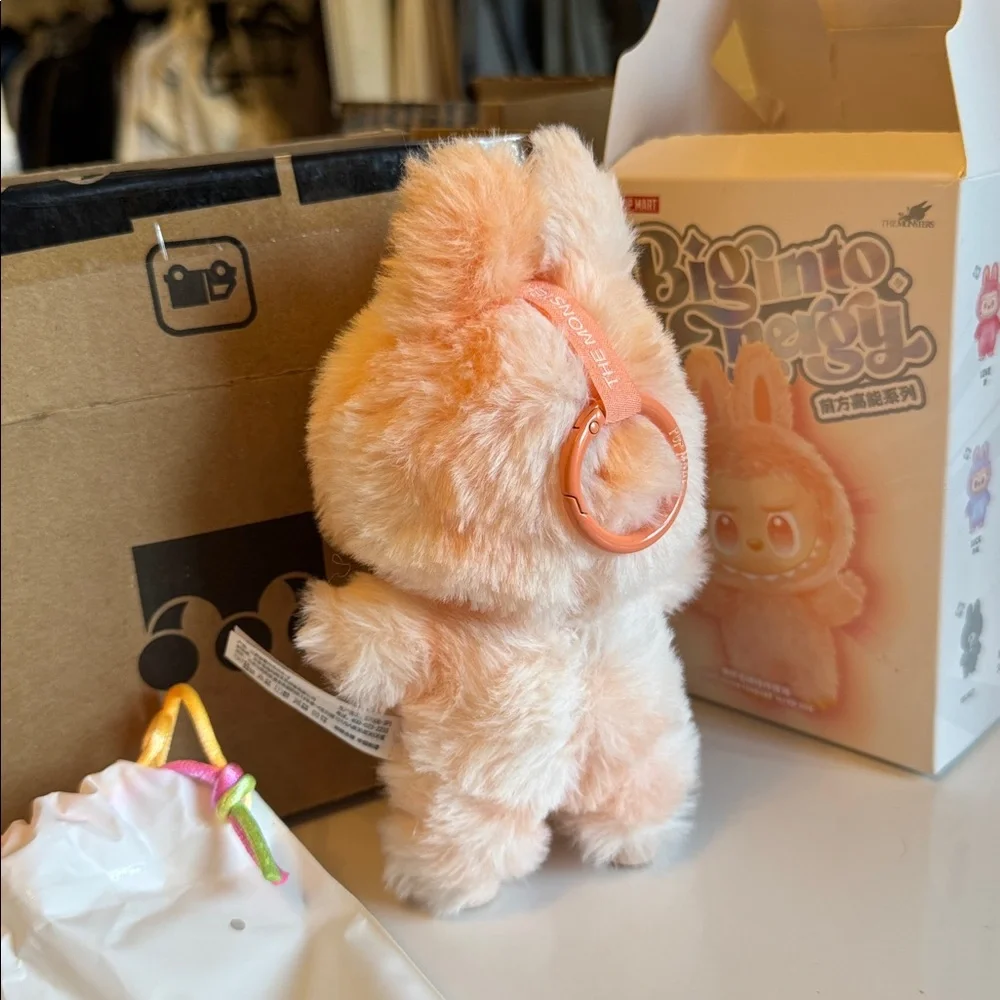 POPMART Labubu HAPPINESS Big Into Energy The Monsters Blind Box Keychain - Picture 4 of 9